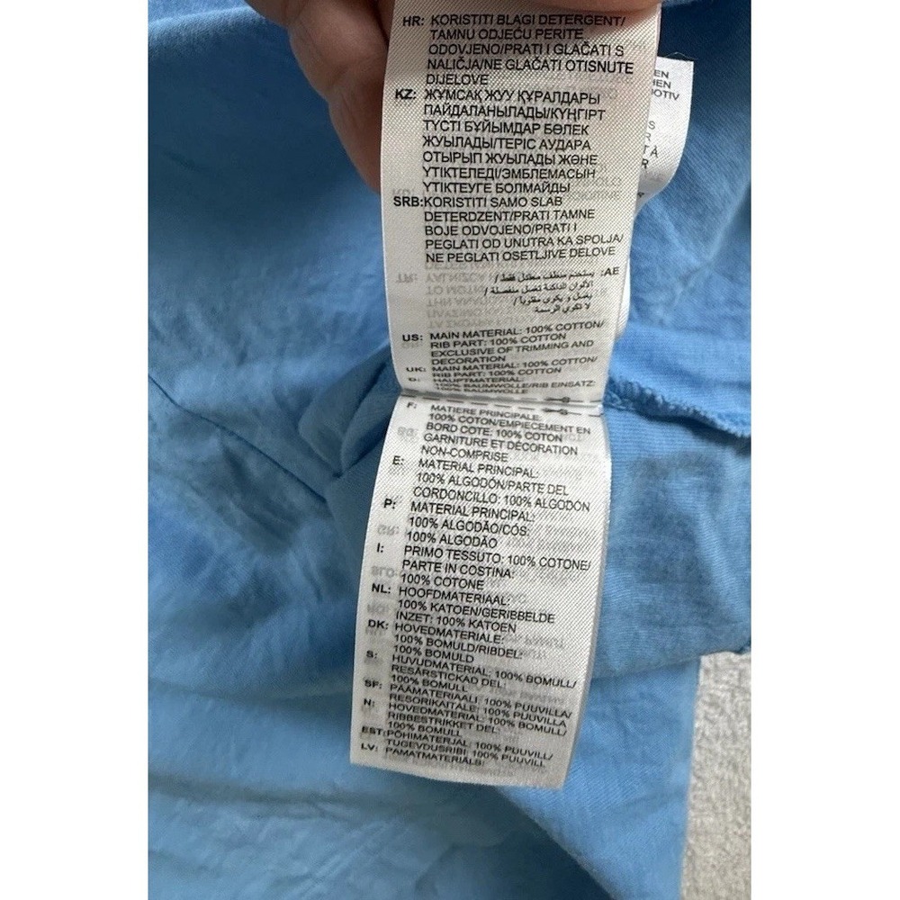 Rare New Adidas Originals Essentials Tee Shirt Blue XL yeezy jordan sb dunk polo - Picture 12 of 13